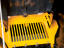 Separation grill before conveyor